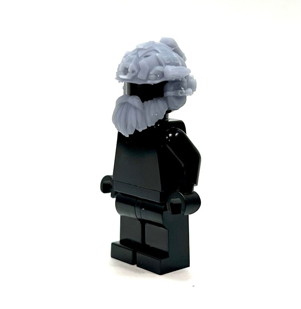 BrickRaidz SF helmet with beard v1 for Minifigures