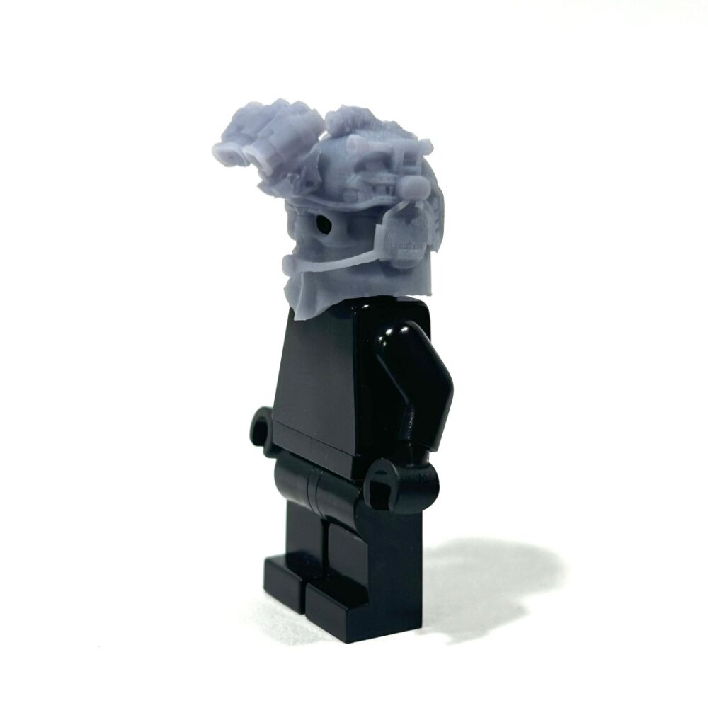 BrickRaidz fast helmet with ghost mask for Minifigures