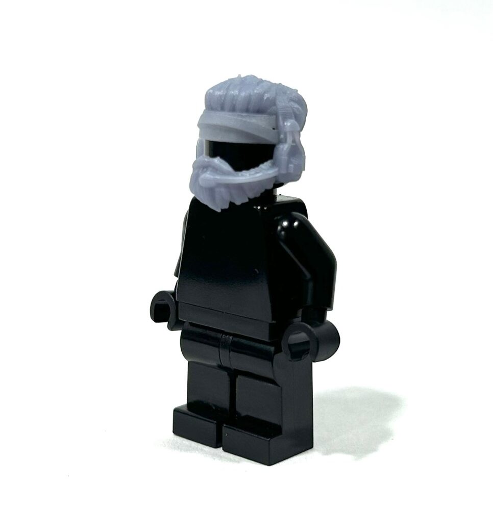 BrickRaidz Hair piece with beard for Minifigures
