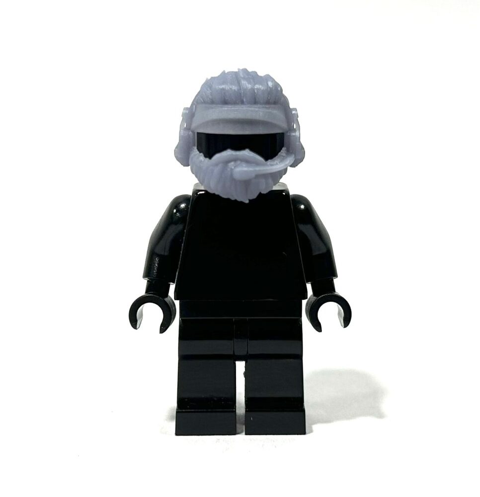 BrickRaidz Hair piece with beard for Minifigures