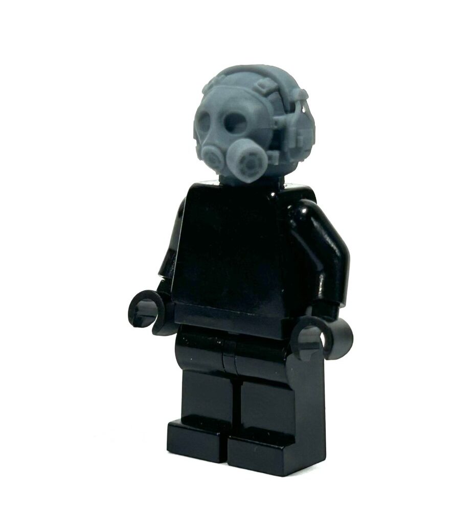 BrickRaidz complete gasmask head v4 for Minifigures