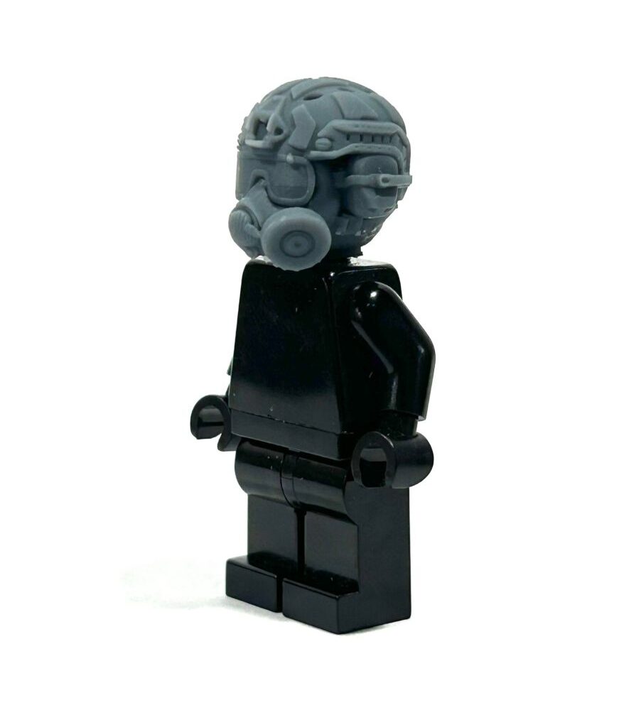 BrickRaidz complete gasmask head v6 for Minifigures