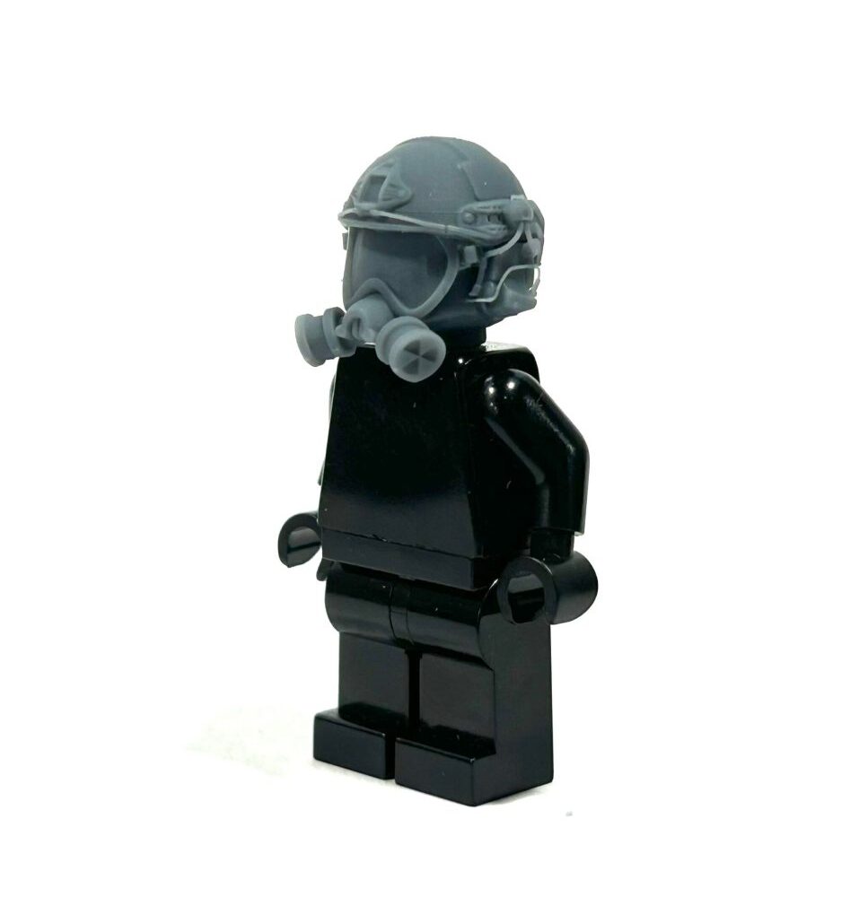 BrickRaidz complete gasmask head v7 for Minifigures