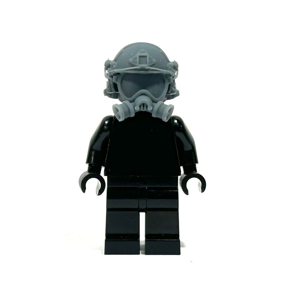 BrickRaidz complete gasmask head v7 for Minifigures