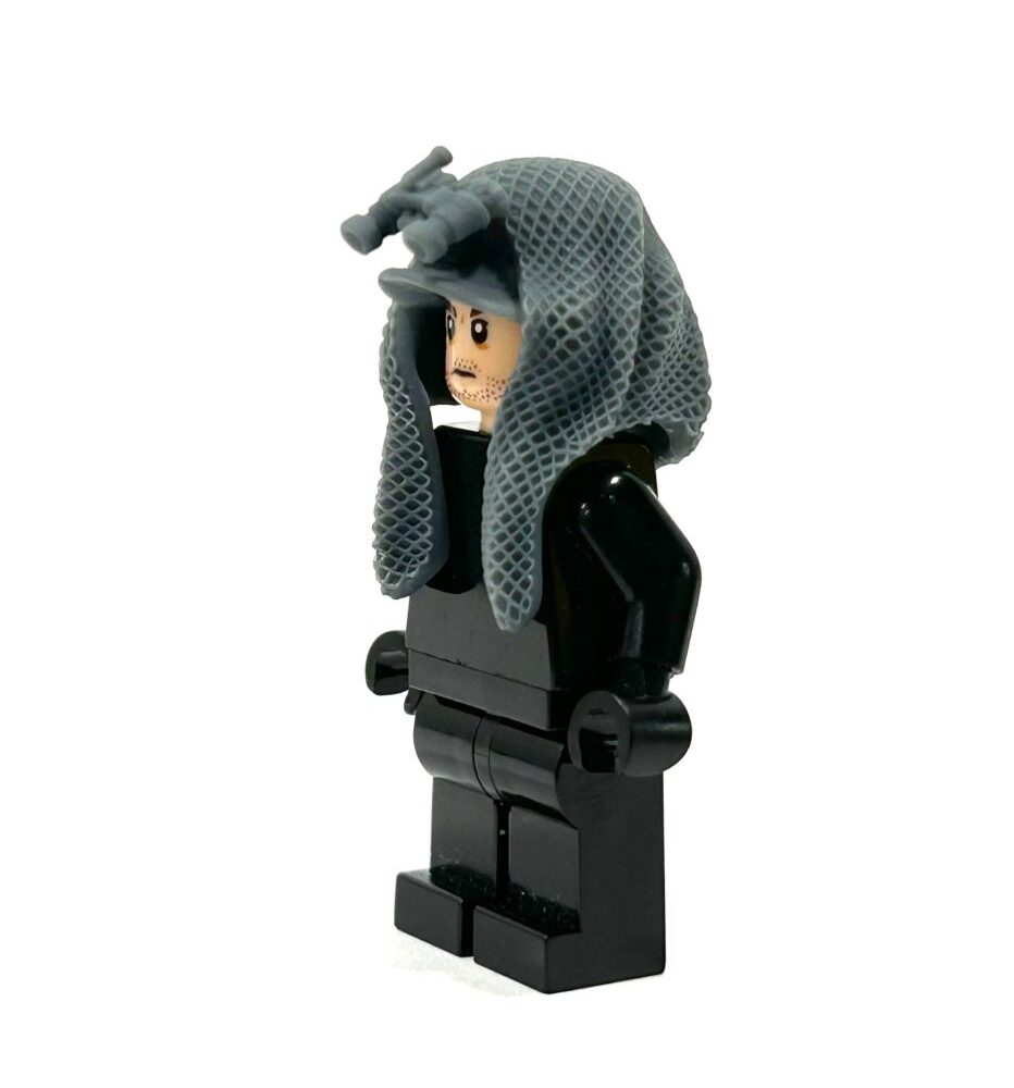 BrickRaidz boonie hat with net and nvg for Minifigures