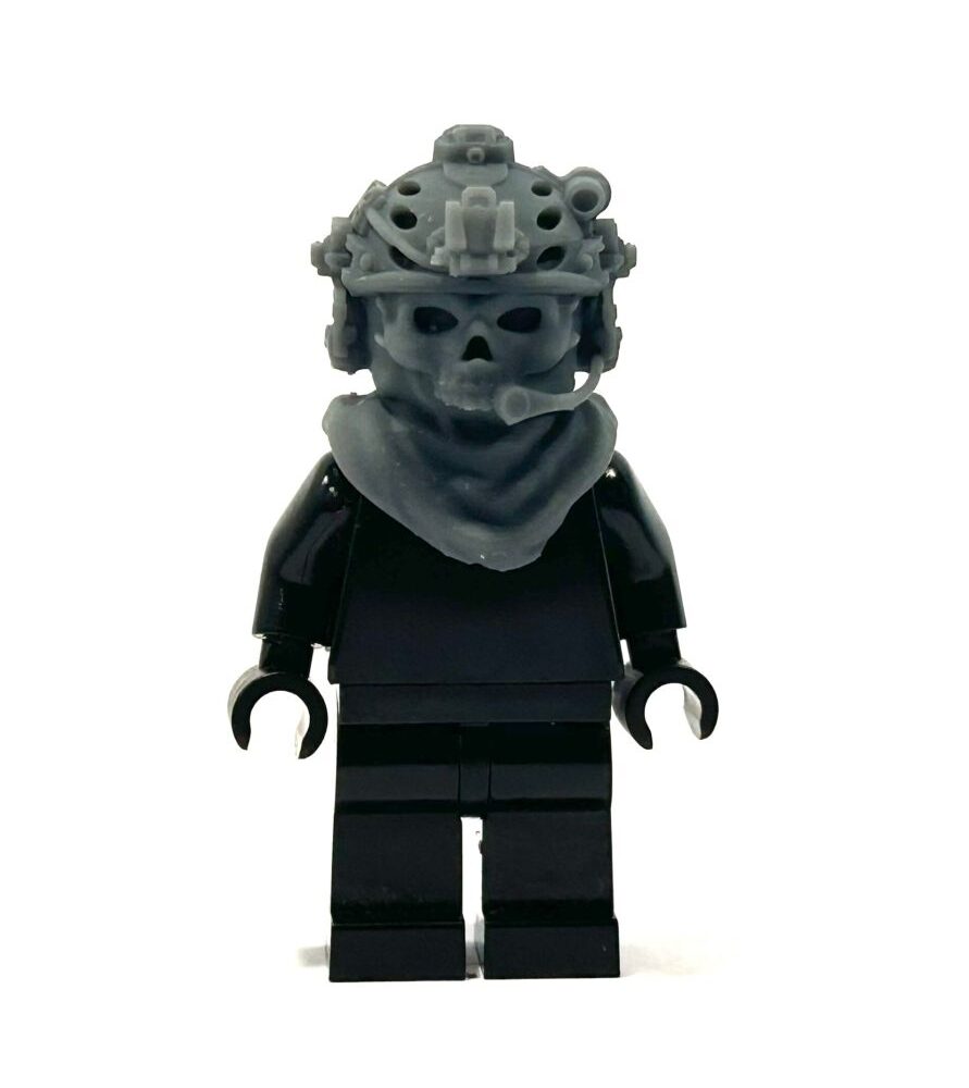 BrickRaidz COD Ghost head v5 for Minifigures BrickRaidz COD Ghost head v5 for Minifigures