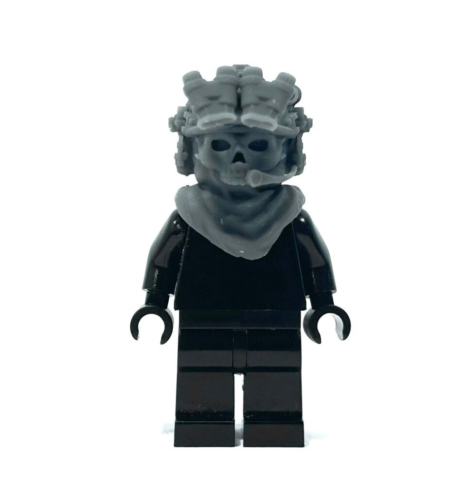 BrickRaidz COD Ghost head v6 for Minifigures BrickRaidz COD Ghost head v6 for Minifigures