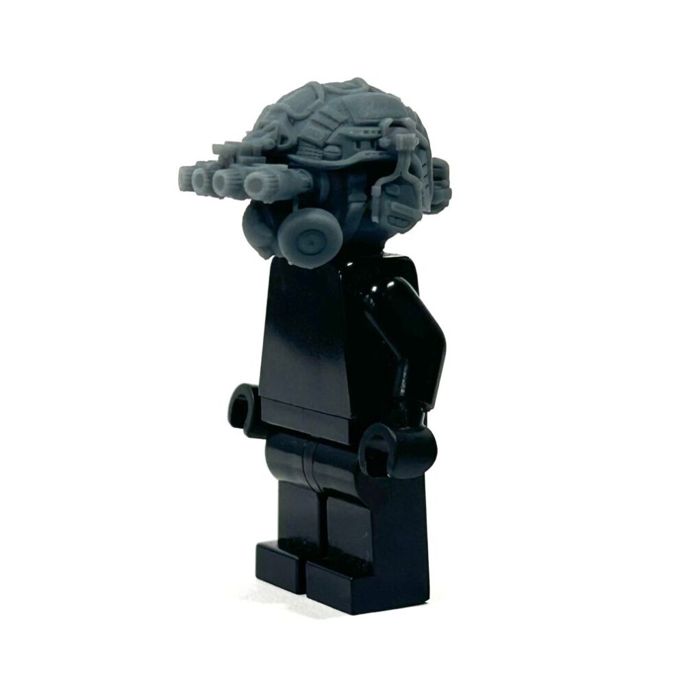 BrickRaidz complete gasmask head v10 for Minifigures
