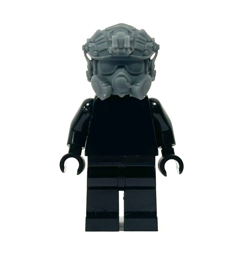 BrickRaidz complete gasmask head v12 for Minifigures