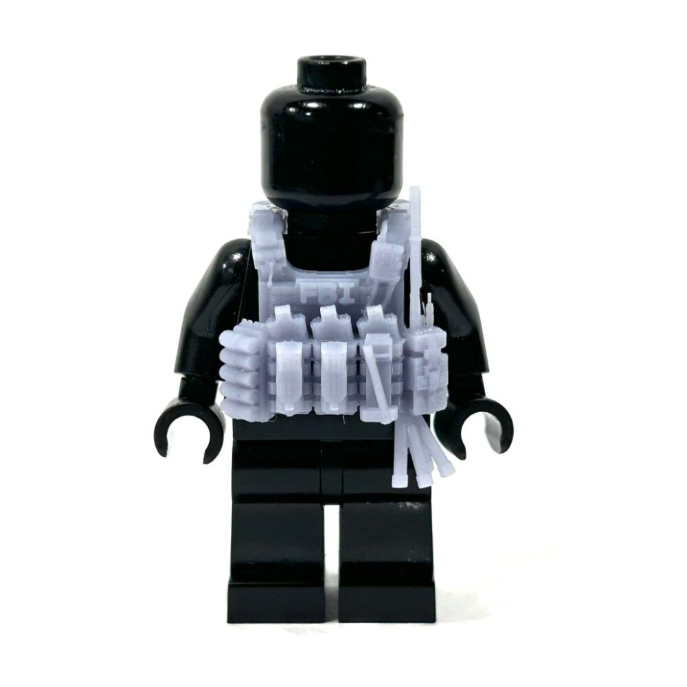 BrickRaidz Tactical Vest FBI v2 for Minifigures