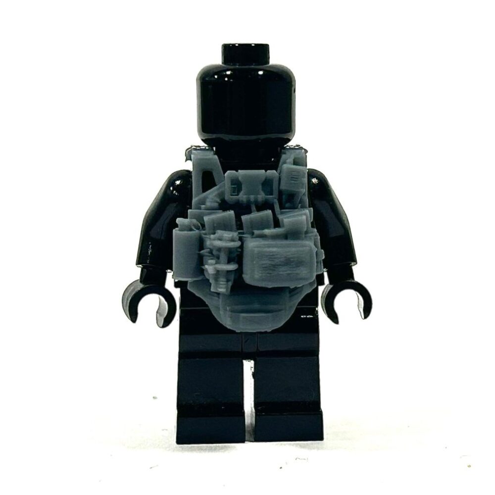 BrickRaidz Tactical DA Plate carrier v6 radio operator for Minifigures