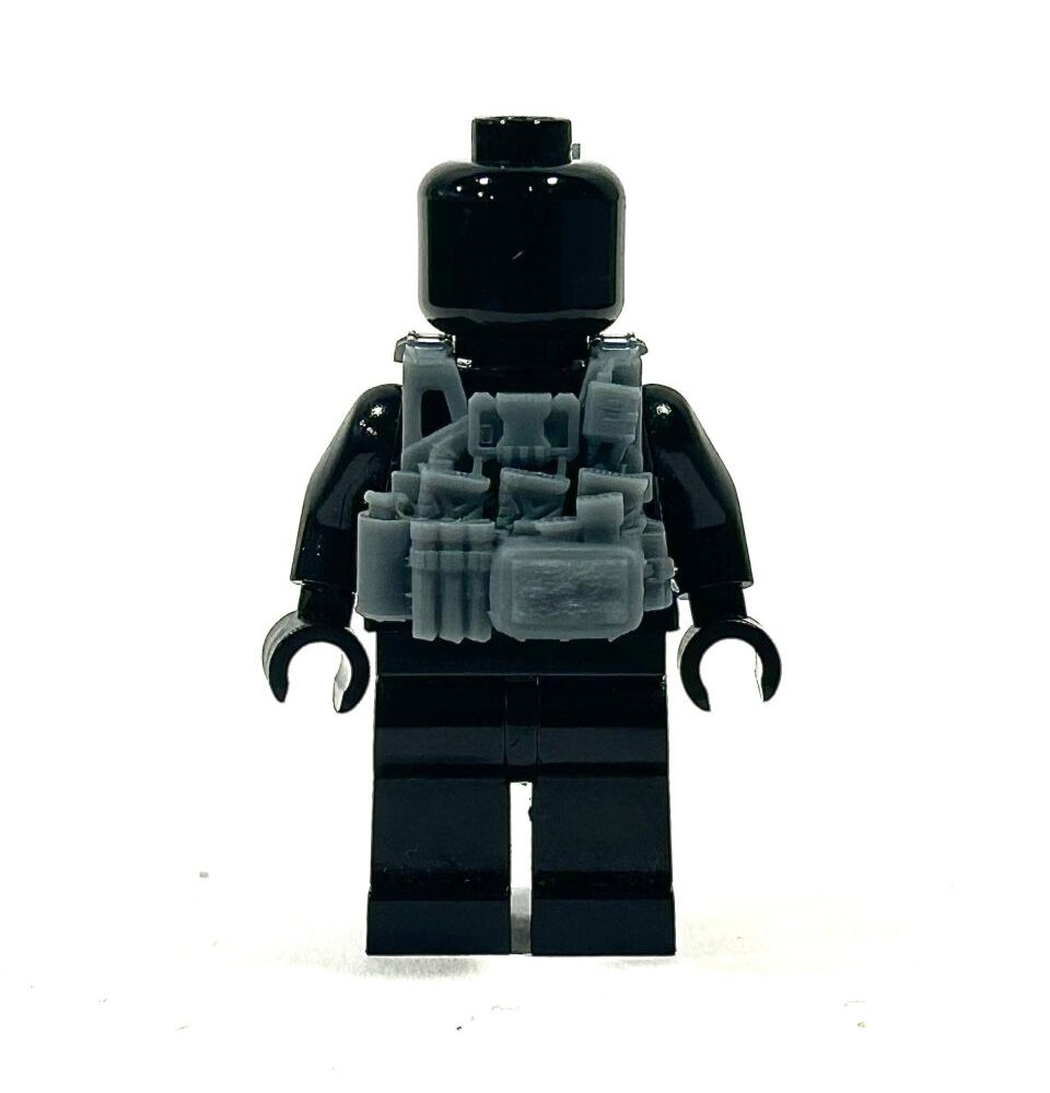 BrickRaidz Tactical DA Plate carrier v7 radio operator for Minifigures