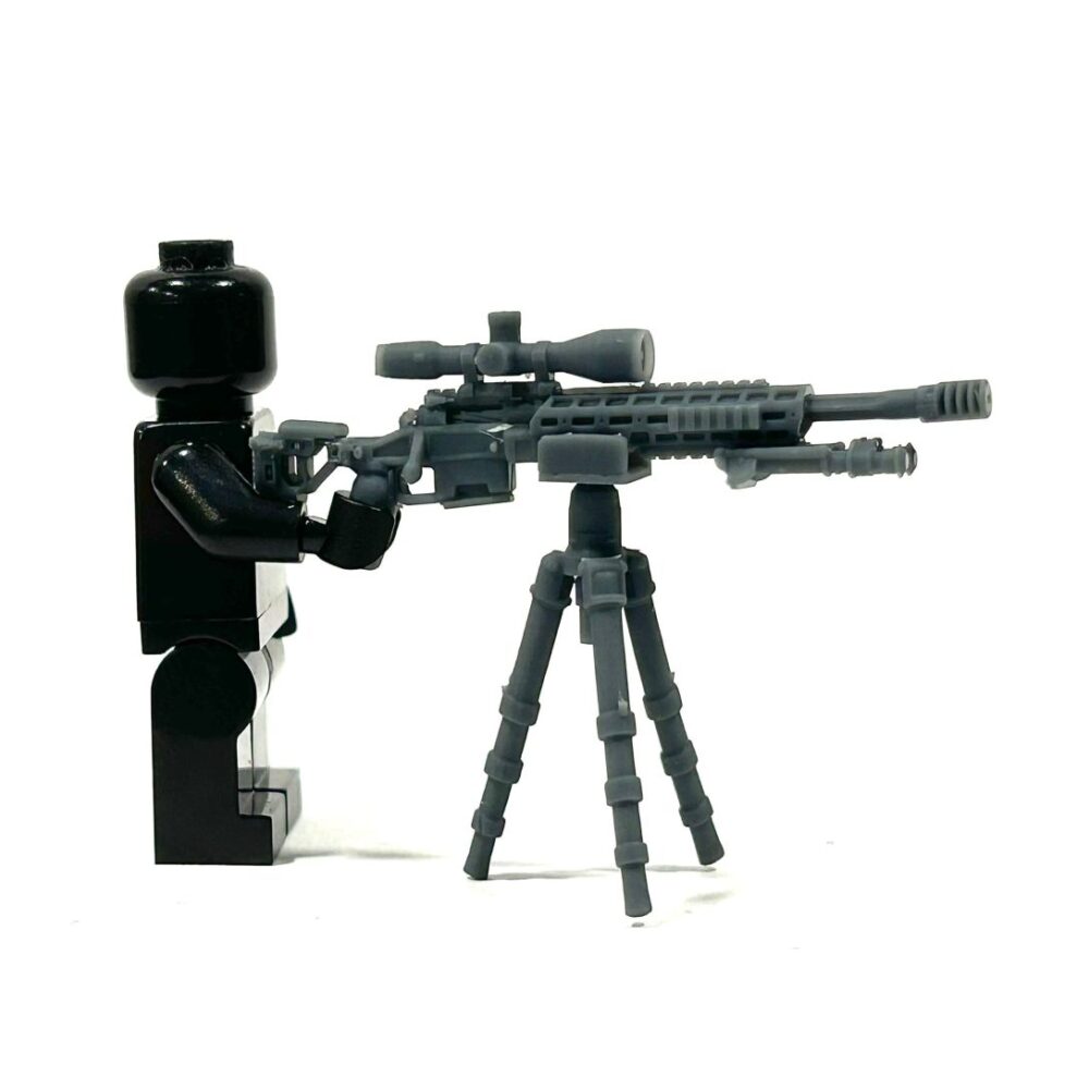 BrickRaidz Sniper Set T5000 rifle / Tripod for Minifigures