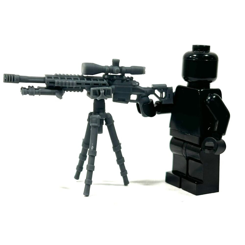 BrickRaidz Sniper Set T5000 rifle / Tripod for Minifigures