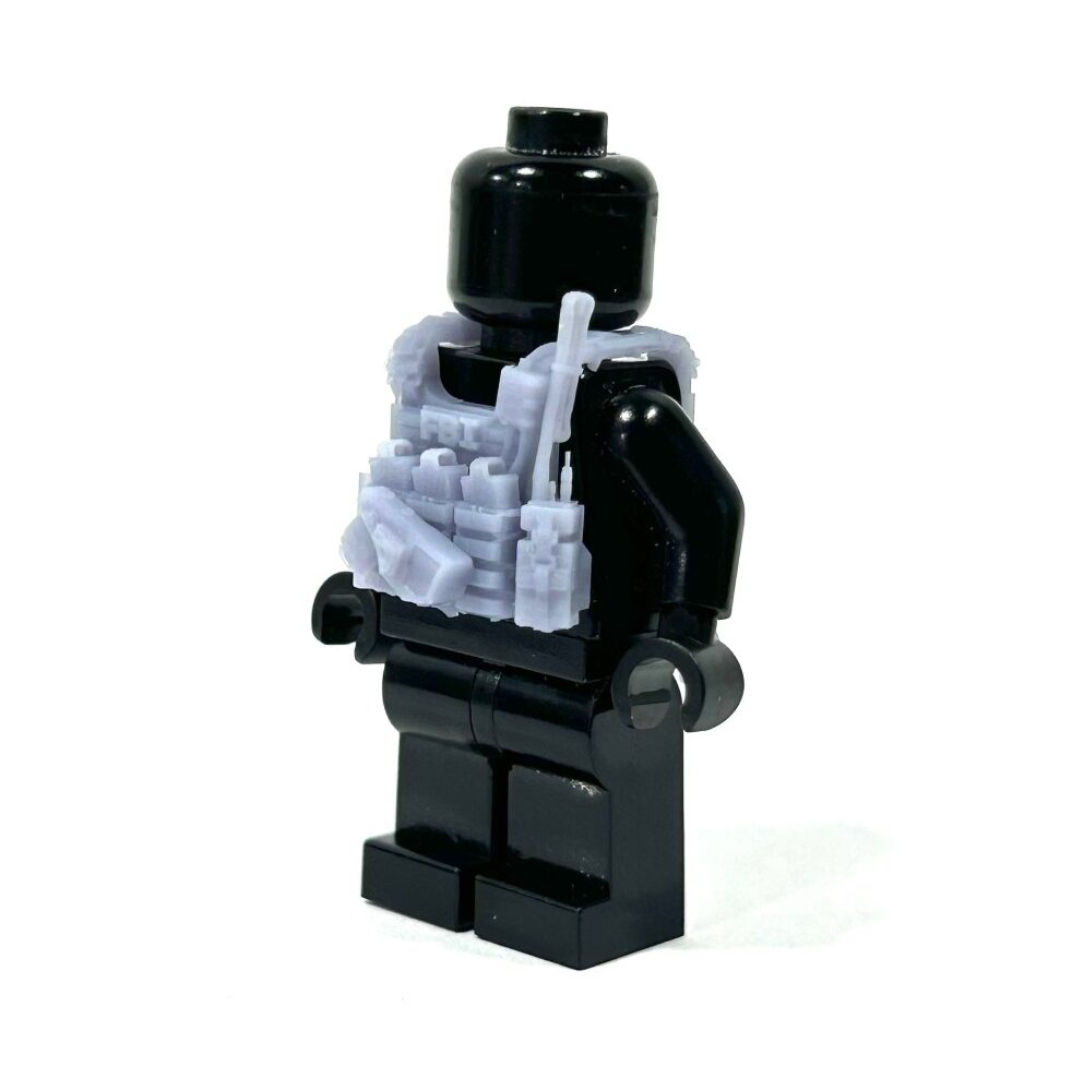 BrickRaidz Tactical Vest FBI v3 for Minifigures