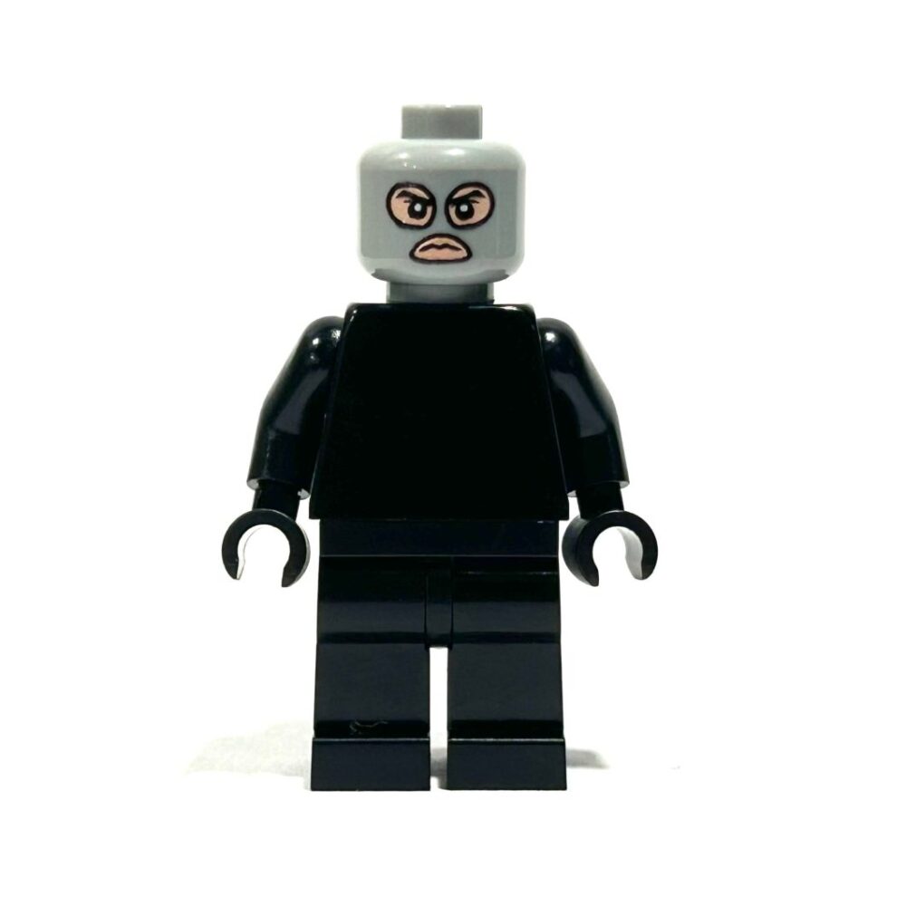 BrickRaidz UV printed Minifig Head Bad Guy light grey