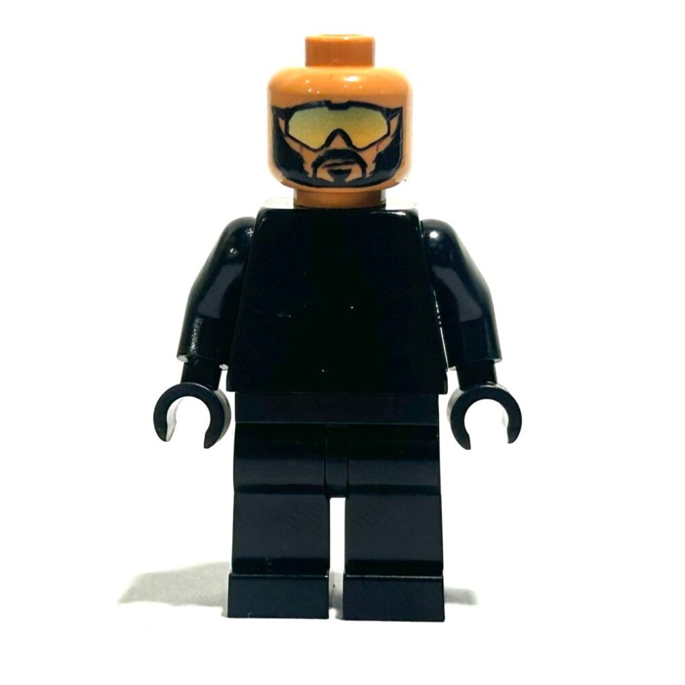 BrickRaidz UV printed Minifig Head Operator v1 light nougat