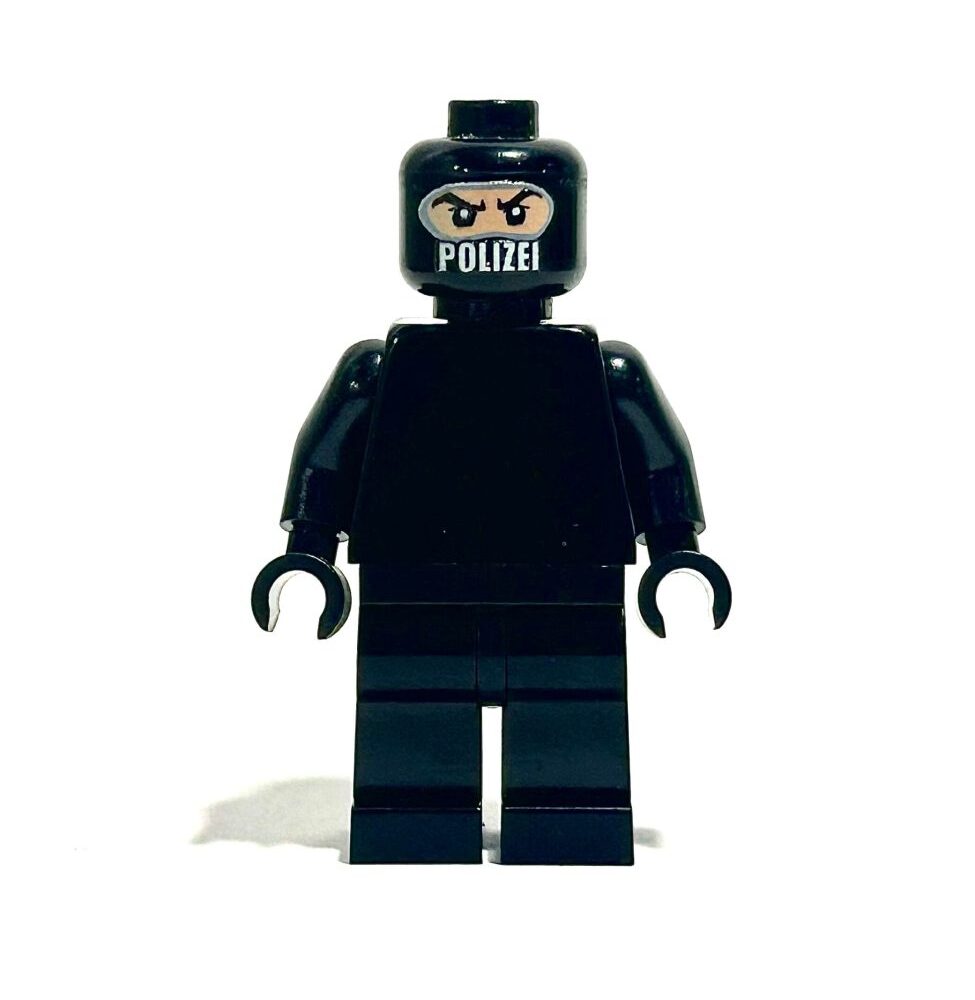BrickRaidz UV printed Minifig Head SEK black