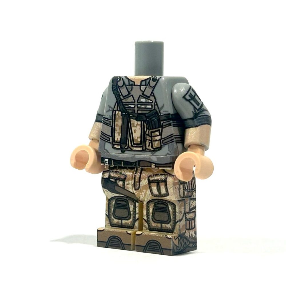 BrickRaidz UV printed Minifigures Private Contractor Body