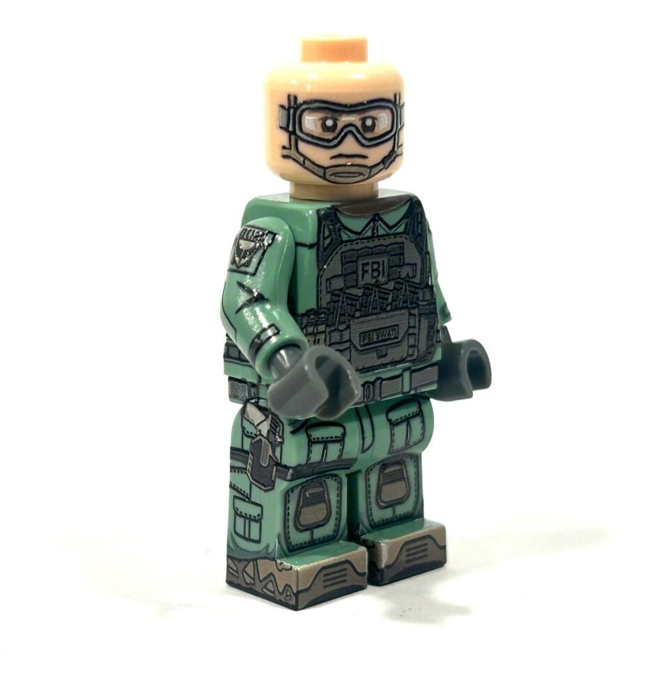 BrickRaidz UV printed (360) Minifigures FBI HRT