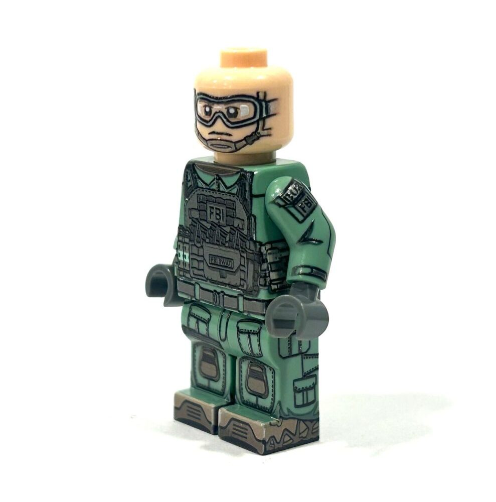BrickRaidz UV printed (360) Minifigures FBI HRT