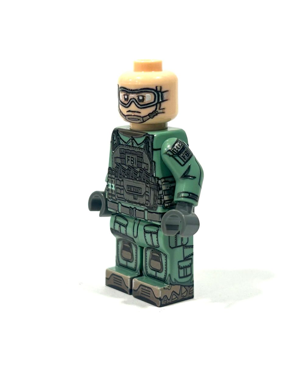 BrickRaidz UV printed (360) Minifigures FBI HRT
