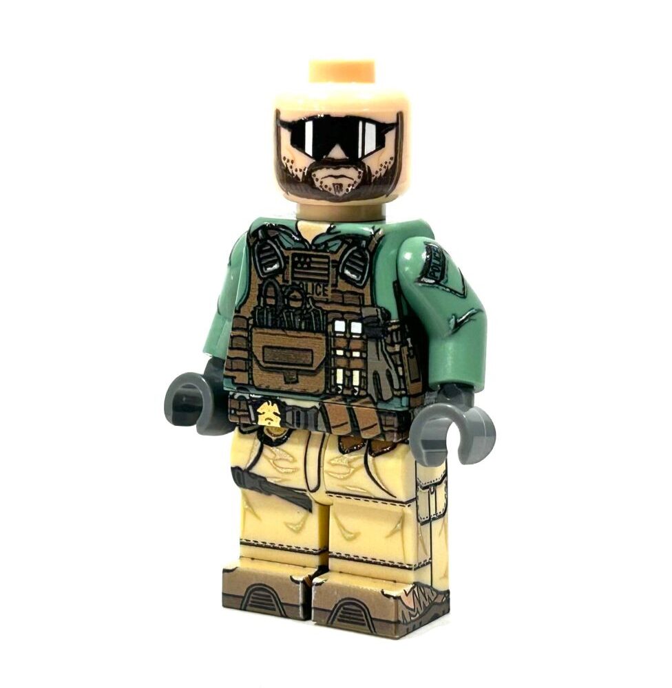 BrickRaidz UV printed (360) Minifigures US Secret Service Hammer Team Operator