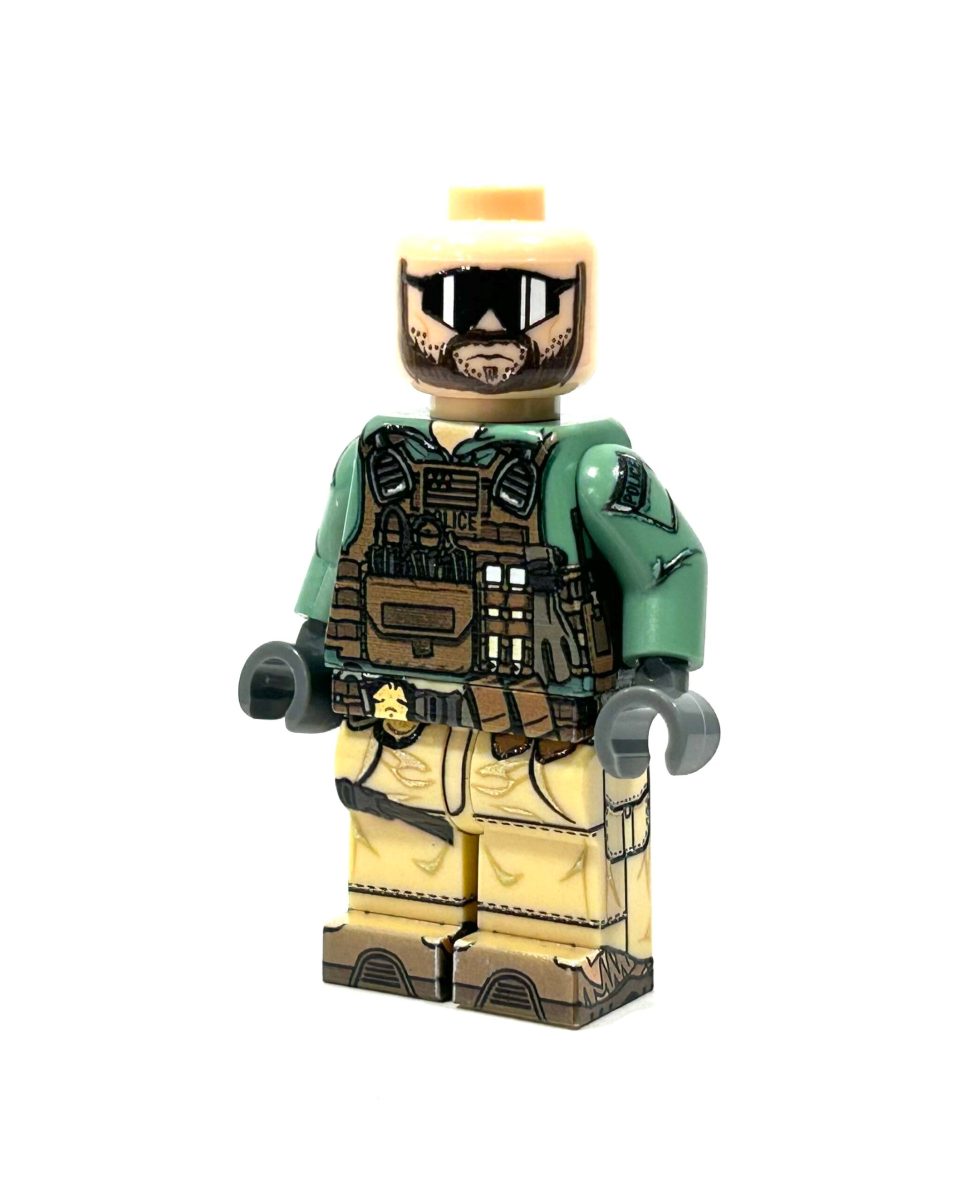 BrickRaidz UV printed (360) Minifigures US Secret Service Hammer Team Operator