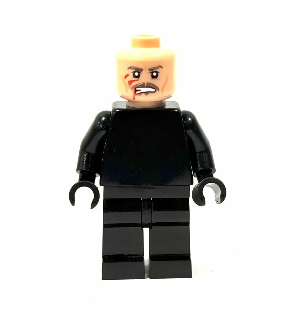 BrickRaidz UV printed Minifig Head Injured Operator
