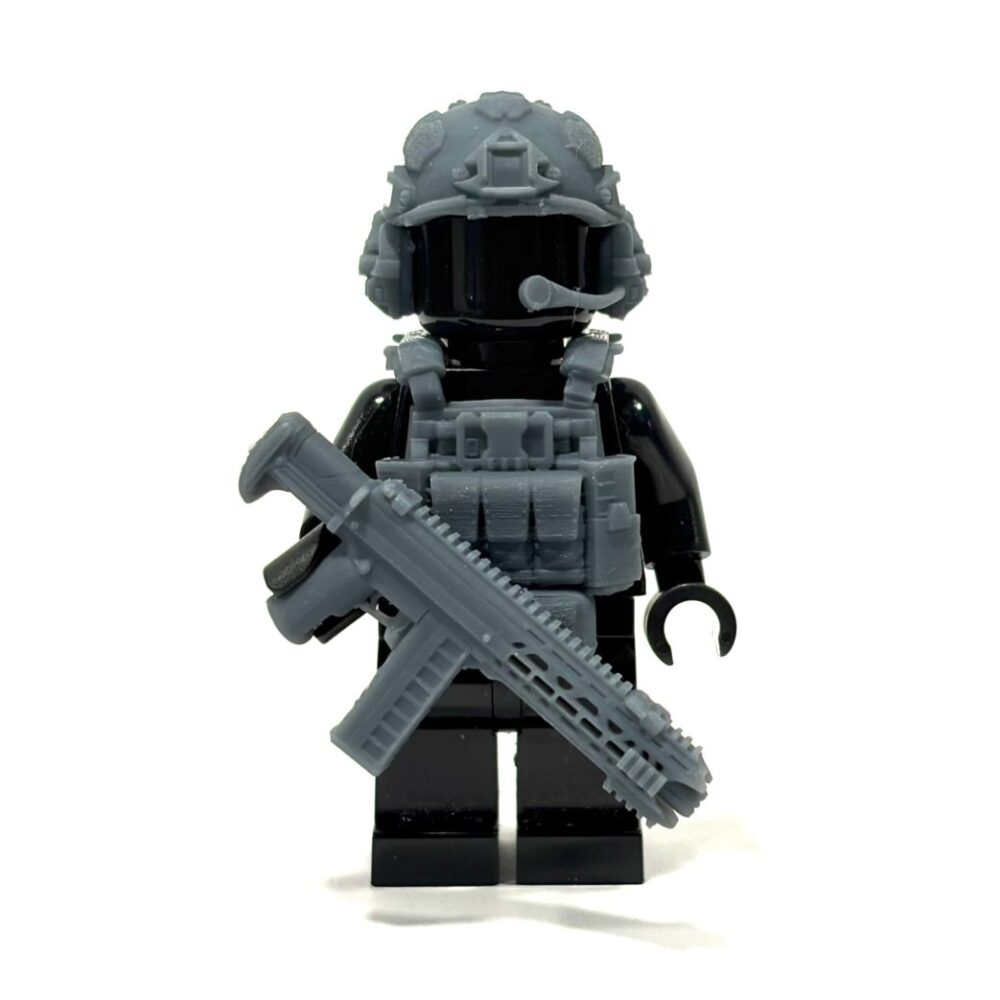 BrickRaidz Combo of the month august helmet vest gun for Minifigures