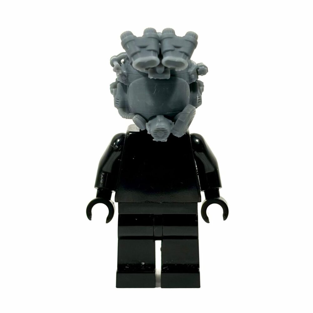 BrickRaidz complete gasmask head RE9 v3 for Minifigures