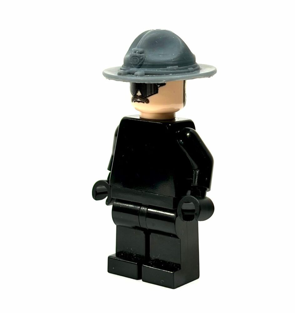BrickRaidz Sheriff Police Hat for Minifigures